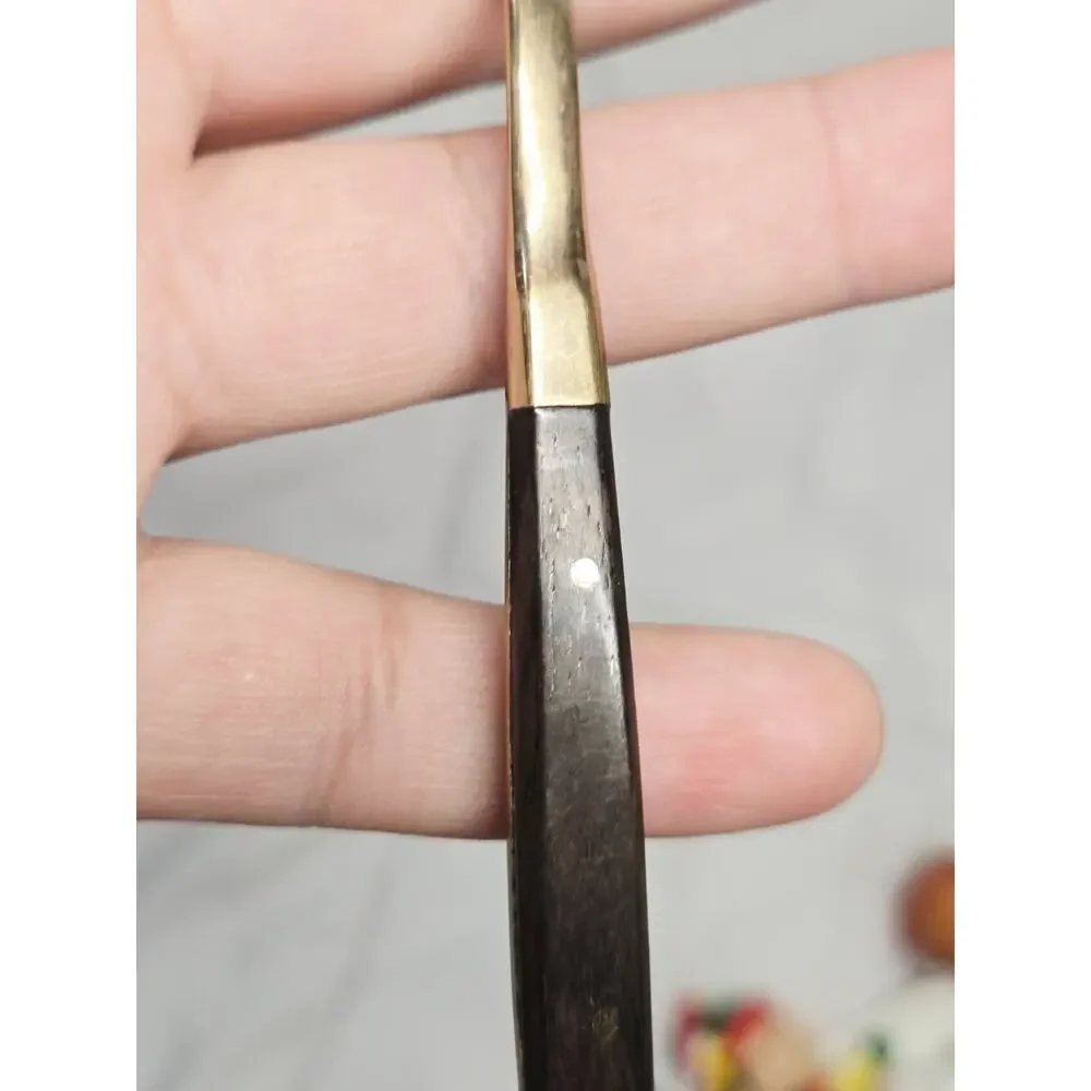 Fork Cutlery Bronce Wood Serving Utensils Replacement Vtg Cocktail Dessert